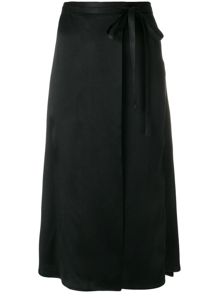 Haider Ackermann Wrap Midi Skirt - Black