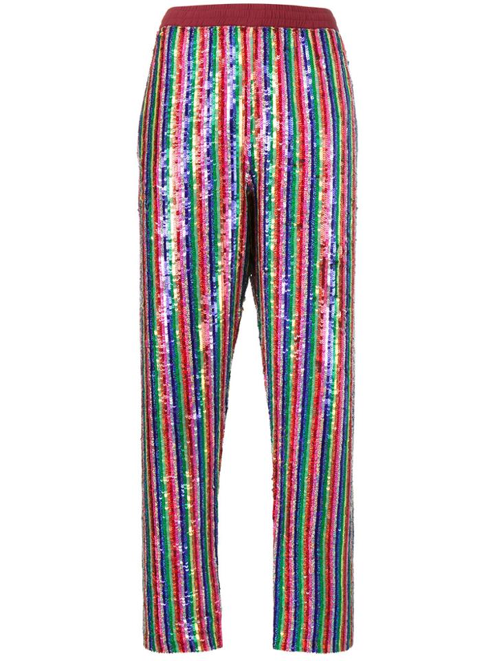 Ashish Rainbow Sequin Trousers - Multicolour