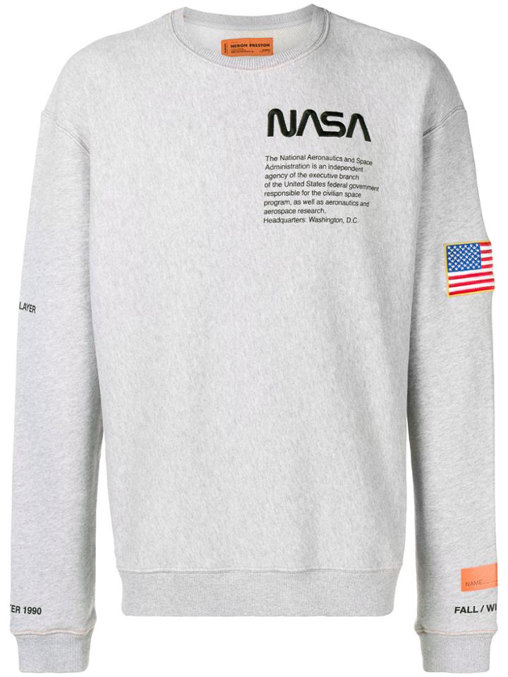Heron Preston Nasa Jersey Sweater - Grey