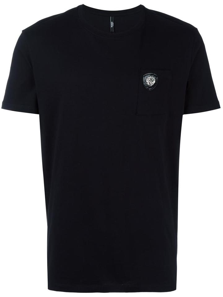 Versus Chest Pocket T-shirt, Men's, Size: Xxl, Black, Cotton