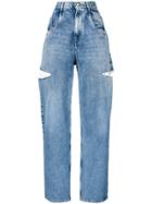 Maison Margiela Cut-out Detail Jeans - Blue