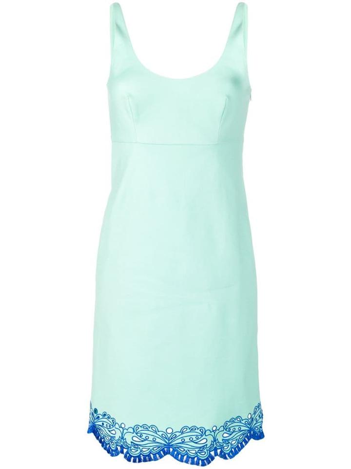 Emilio Pucci Aqua Sangallo Embroidered Dress - Blue