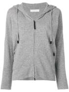 Cruciani Zipped Hooded Sweater - Grey