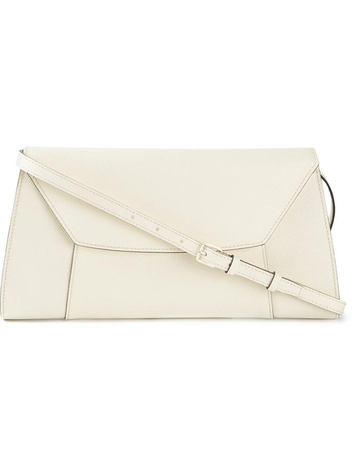 Valextra 'la Scala' Clutch, Women's, Yellow/orange