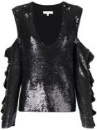 Marchesa Notte Lace Detailed Blouse - Black