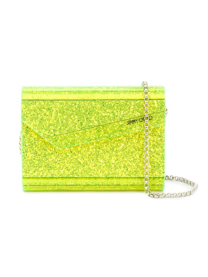 Jimmy Choo - Candy Clutch Bag - Women - Acrylic/metal - One Size, Yellow/orange, Acrylic/metal