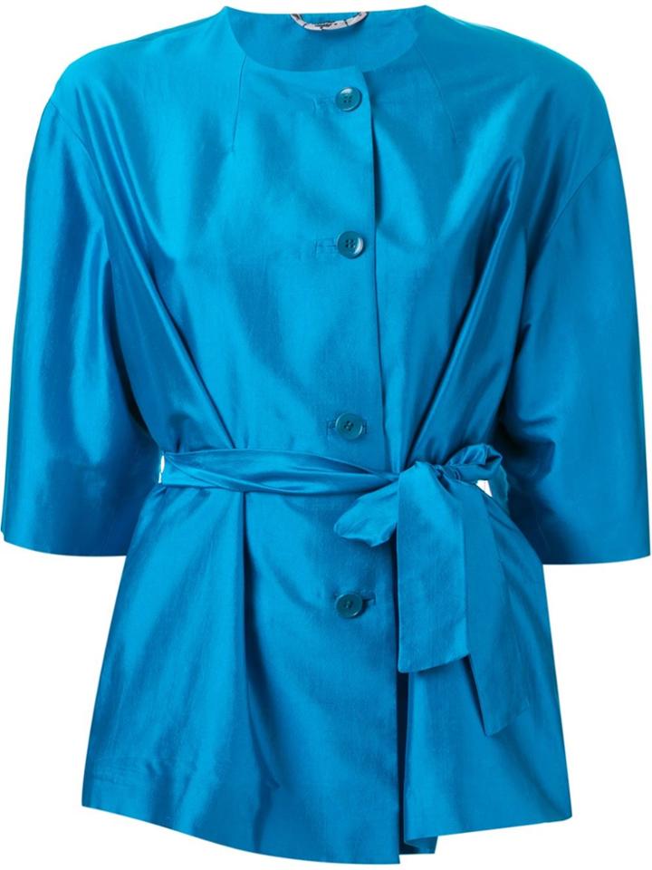 Etro Kimono Sleeves Jacket - Blue
