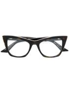 Dita Eyewear Showgoer Square Cat Eye Glasses - Brown