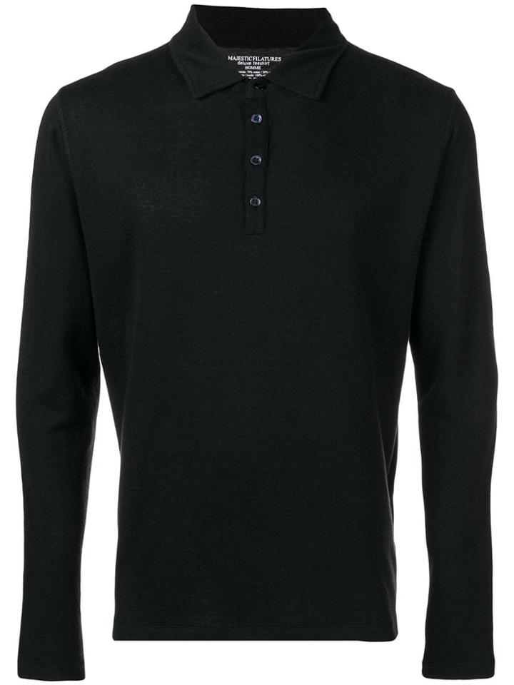Majestic Filatures Polo Shirt - Black