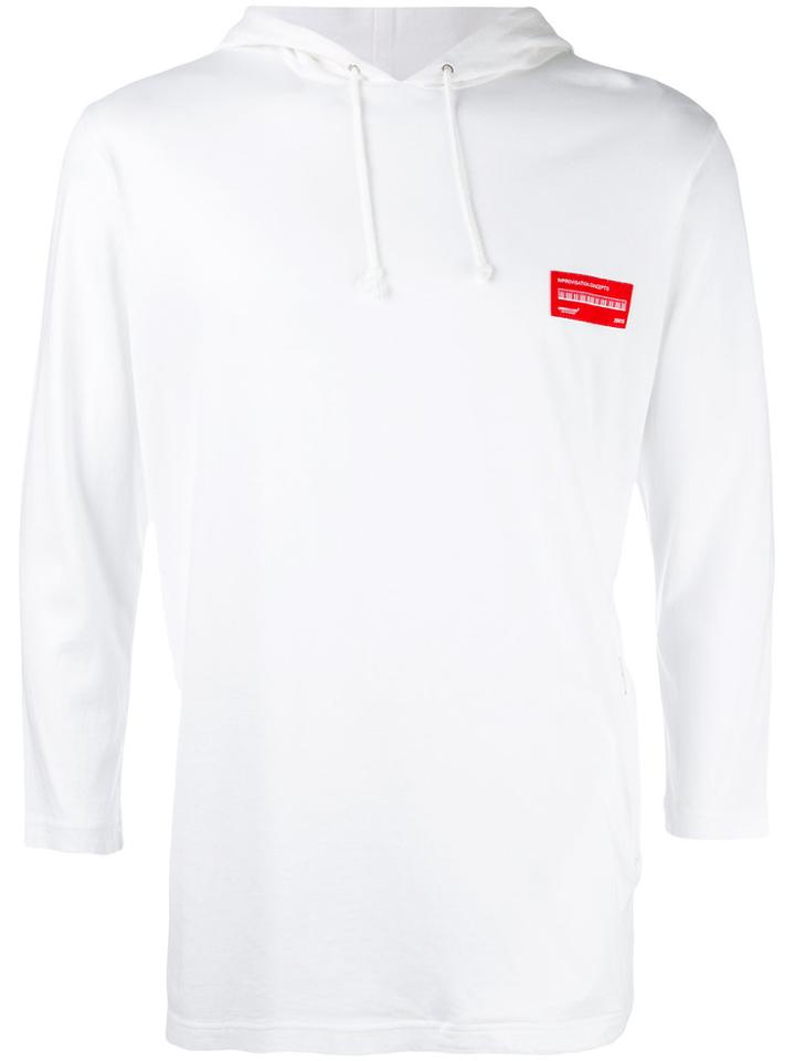 Undercover - Cropped Sleeve Hoodie - Men - Cotton - 3, White, Cotton