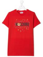 Moschino Kids Teen Musical Notes T-shirt - Red