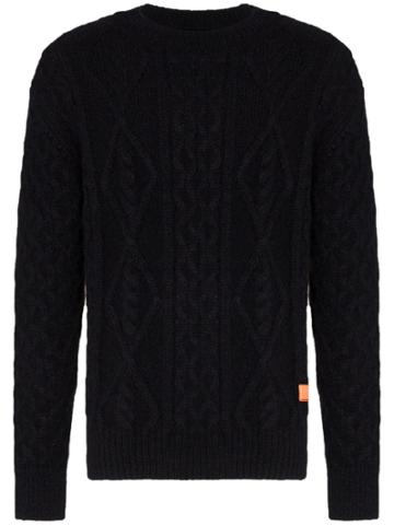 Loreak Mendian Puno Cable-knit Sweater - Blue