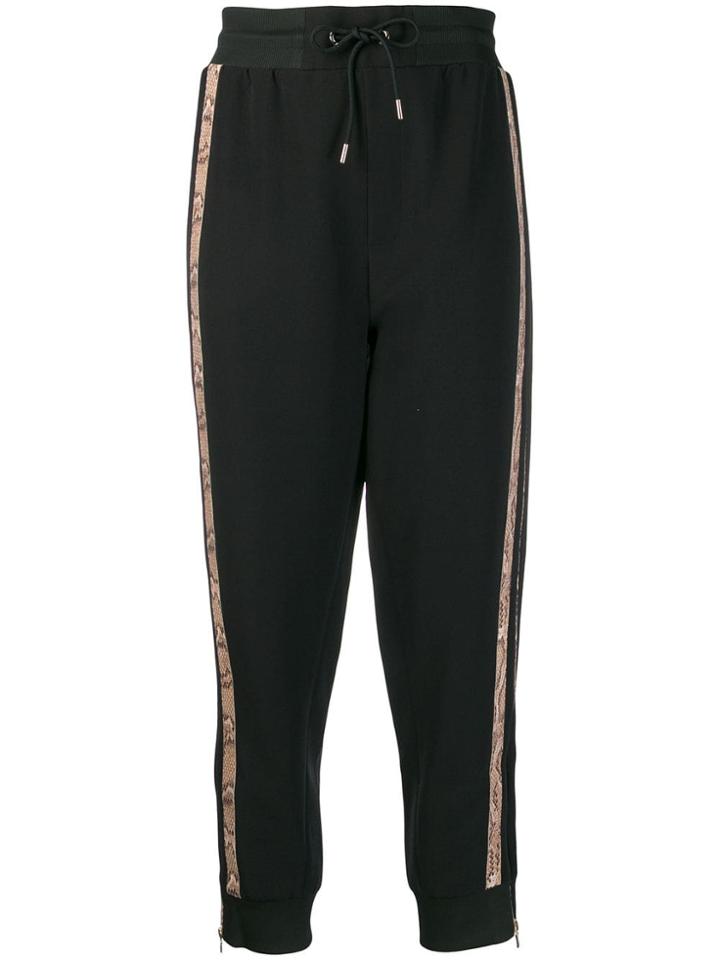 Just Cavalli Animal-print Track Pants - Black