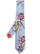 Paul Smith Floral Woven Tie - Blue