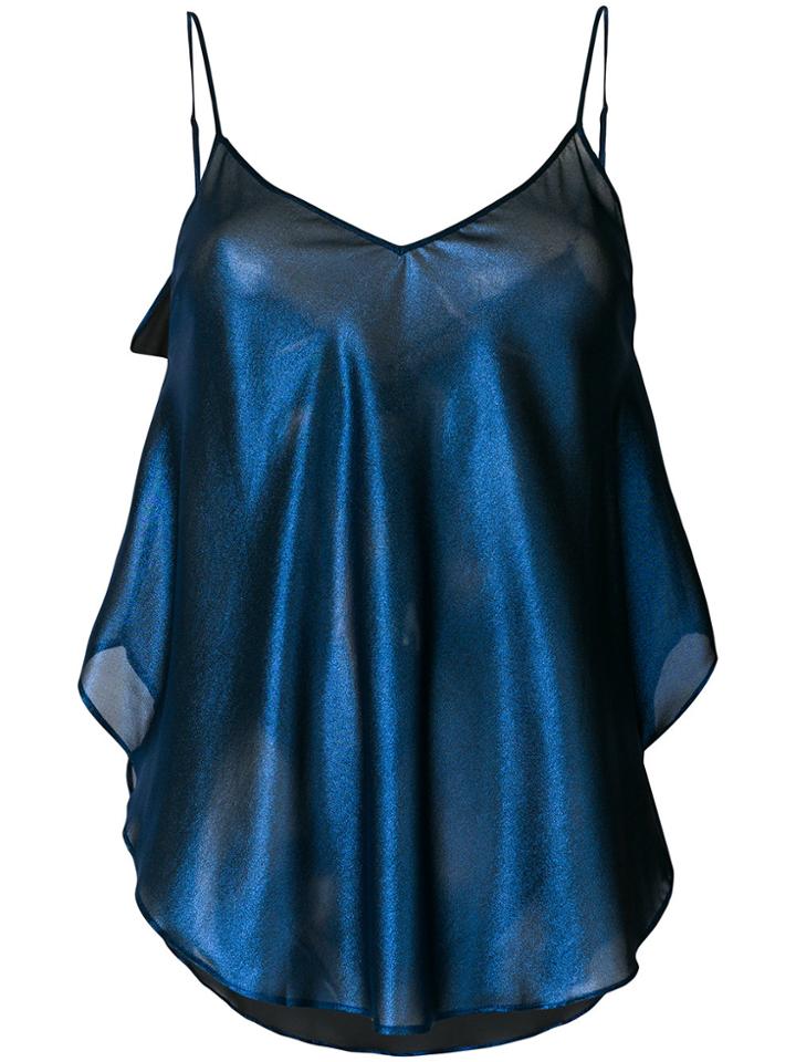 Mes Demoiselles Curved Hem Camisole - Blue