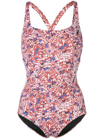 Emmanuela Swimwear Elsa Printed Swimsuit - Brown