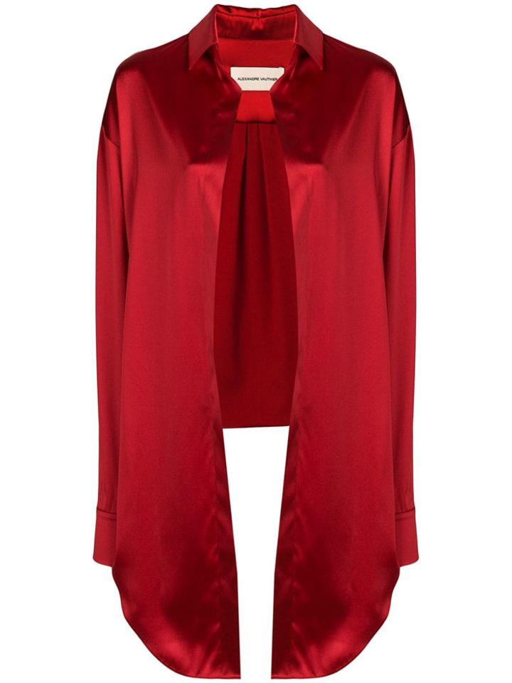Alexandre Vauthier Asymmetric Shirt - Red