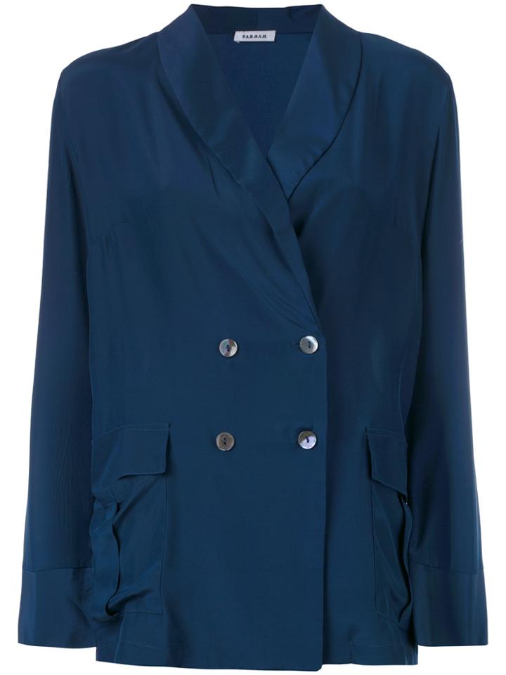 P.a.r.o.s.h. Double-breasted Blazer - Blue