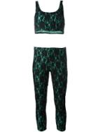Fendi Vintage Lace Overlay Trousers And Top Suit