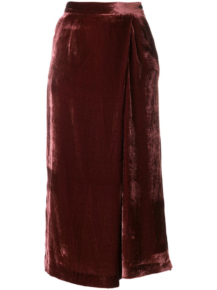 Pt01 Cropped Wide Leg Trousers - Pink & Purple
