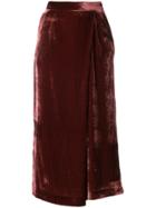 Pt01 Cropped Wide Leg Trousers - Pink & Purple
