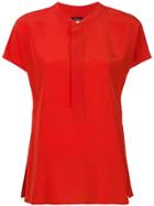 Polo Ralph Lauren Mandarin-collar Blouse - Red