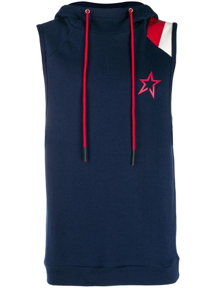 Perfect Moment Sleeveless Hooded Top - Blue