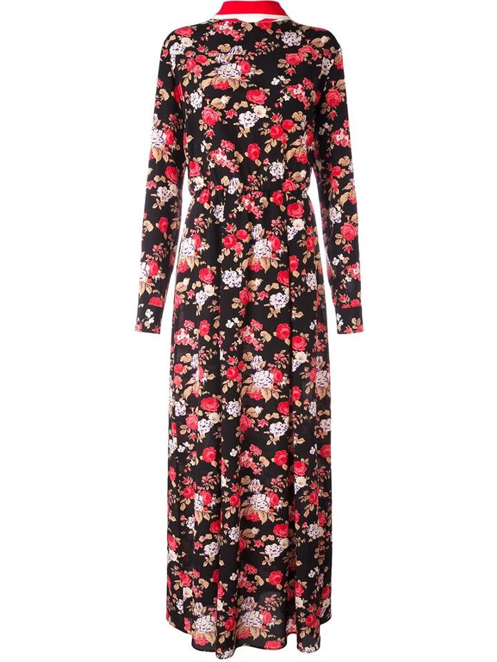 Msgm Floral Maxi Dress