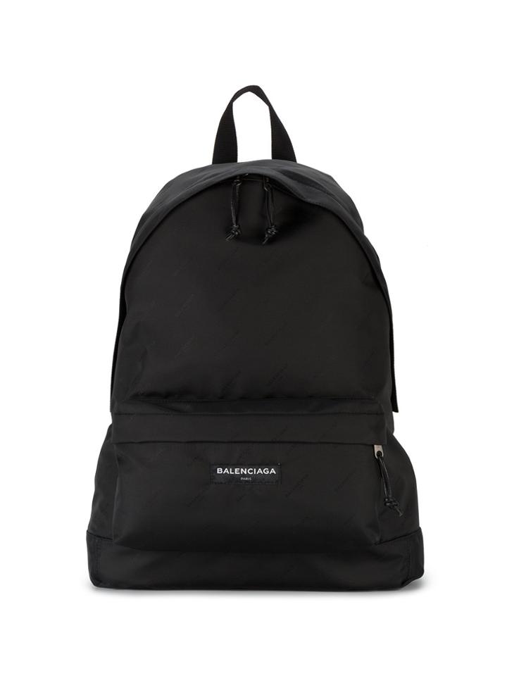 Balenciaga Black Nylon Explorer Backpack