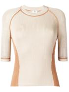 Fendi Contrast Detail Knitted Top - Neutrals
