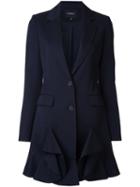 Goen.j Two Button Blazer, Women's, Size: Medium, Blue, Wool/bemberg