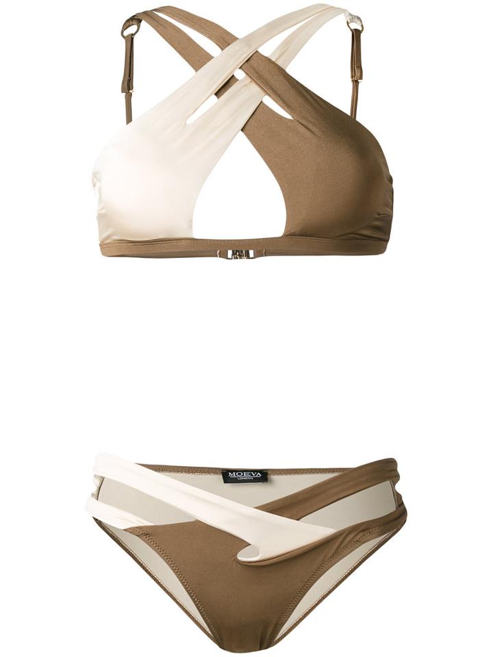 Moeva - Celia Bikini - Women - Polyamide/spandex/elastane - M, Brown, Polyamide/spandex/elastane