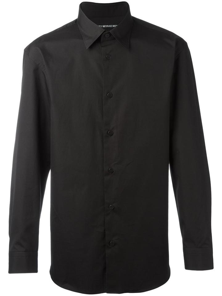 Issey Miyake Men - Long-sleeve Shirt - Men - Cotton - 4, Black, Cotton