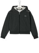 Karl Lagerfeld Kids Teen Embellished Hooded Jacket - Grey