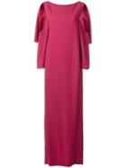 Chalayan Open Sleeve Dress, Women's, Size: 40, Pink/purple, Acetate/viscose