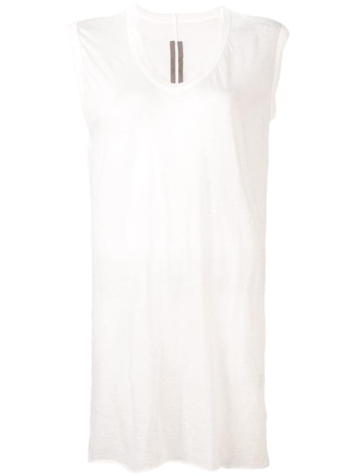 Rick Owens Plain Long Top - White