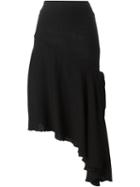 Marni Asymmetric Skirt, Women's, Size: 42, Black, Nylon/viscose