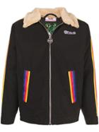 Gcds Rainbow Stripe Jacket - Black