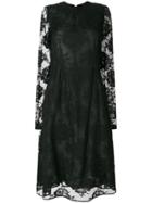 Rochas Lace Layer Dress - Black