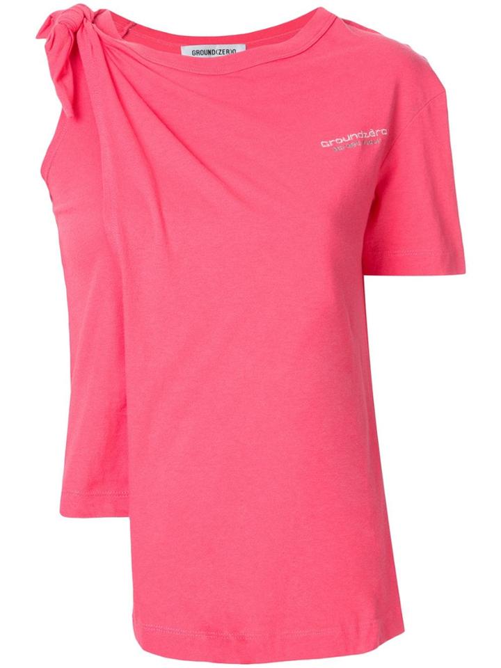 Ground Zero Knotted T-shirt - Pink