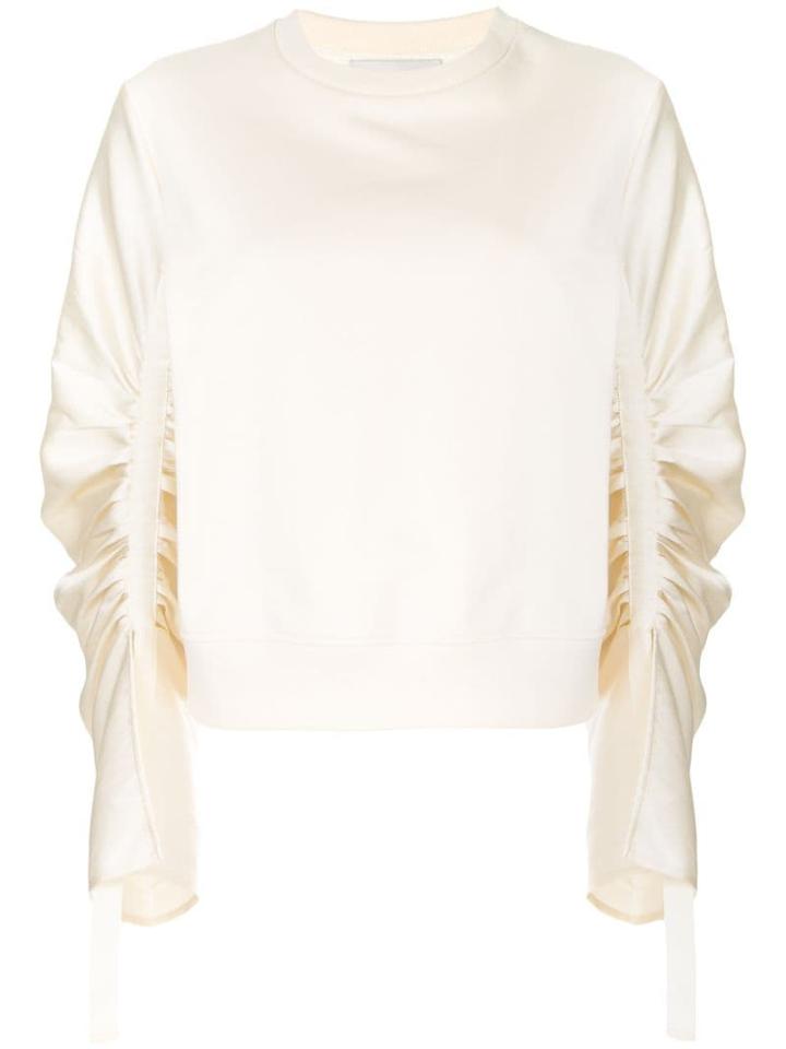 3.1 Phillip Lim Long Gathered Sleeve Pullover - Neutrals