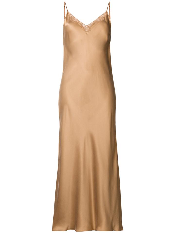 Mes Demoiselles Lace Detail Maxi Dress - Nude & Neutrals