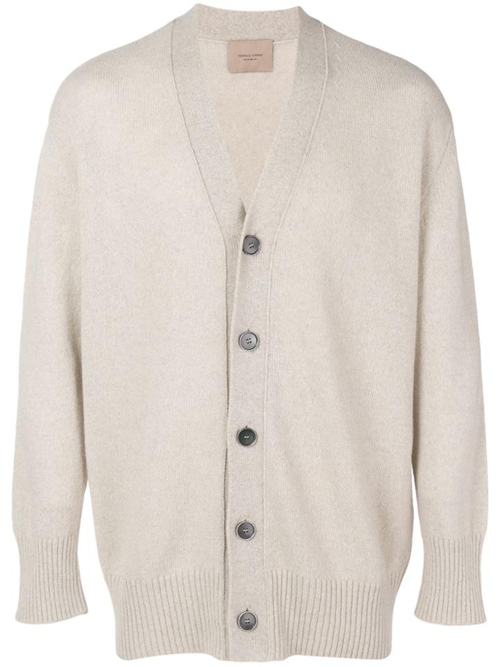 Federico Curradi Cashmere Knit Cardigan - Neutrals