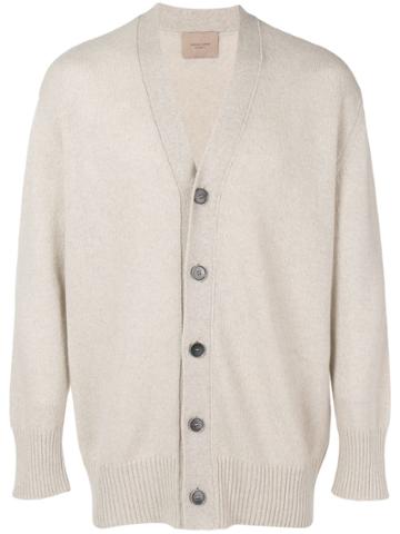 Federico Curradi Cashmere Knit Cardigan - Neutrals