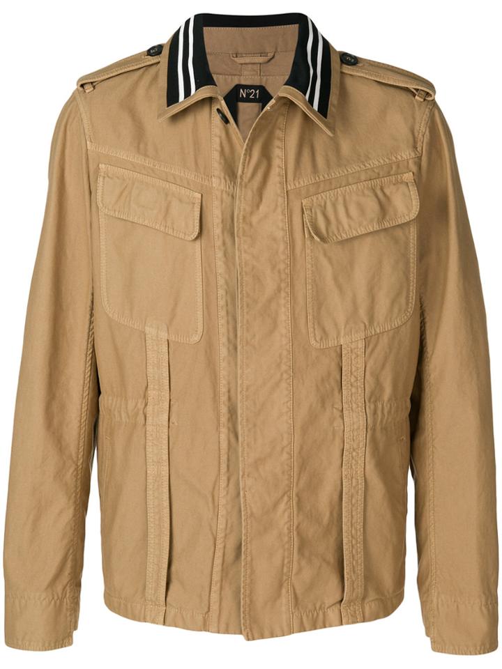 No21 Cargo Jacket - Nude & Neutrals