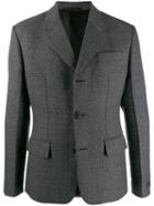 Prada Notched Lapel Blazer Jacket - Grey