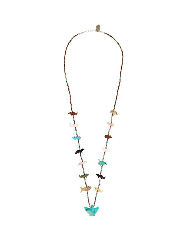 Jessie Western Animal Bead Necklace - Multicolour