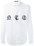 Mcq Alexander Mcqueen Goth Logo Shirt, Men's, Size: 48, White, Cotton