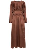 Deitas Hermine Ruched Detail Dress - Brown