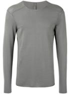 Transit - Longsleeved T-shirt - Men - Cotton - L, Grey, Cotton